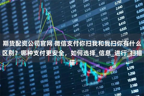 期货配资公司官网 微信支付你扫我和我扫你有什么区别？哪种支付更安全，如何选择_信息_进行_扫描